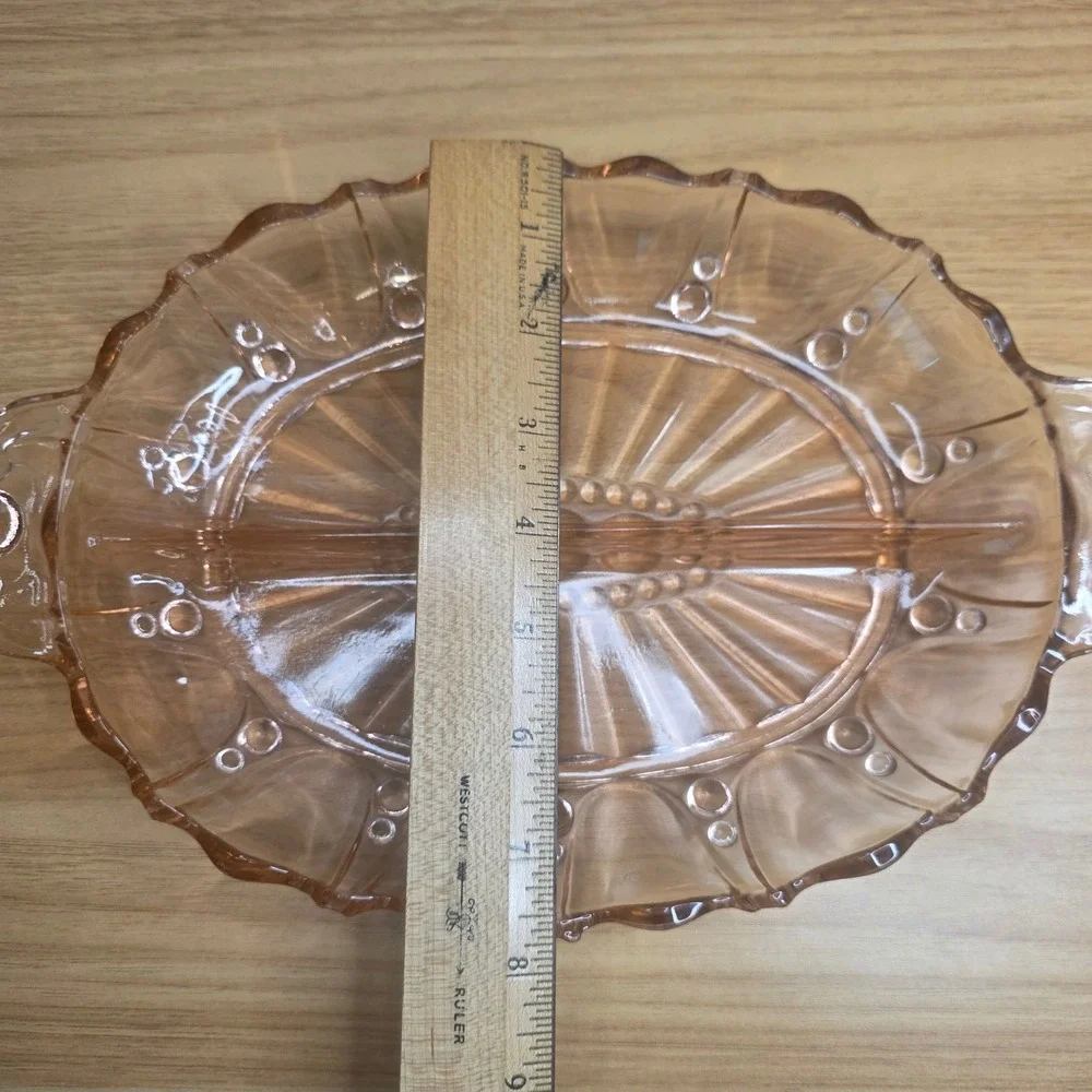 Anchor Hocking Pink Depression Glass Oyster & Pearl 12